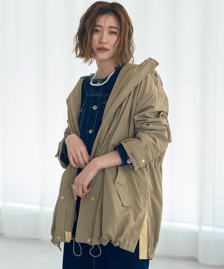 撥水ミドル丈マウンテンパーカー（YECCA VECCA）｜ルミネの