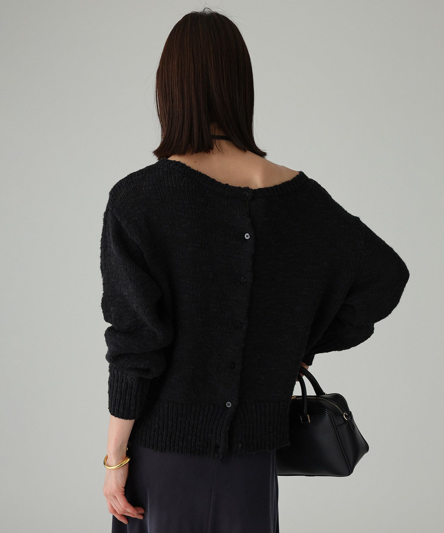 BABYLONE「コットンローゲージプルオーバー」|ニット・セーター|