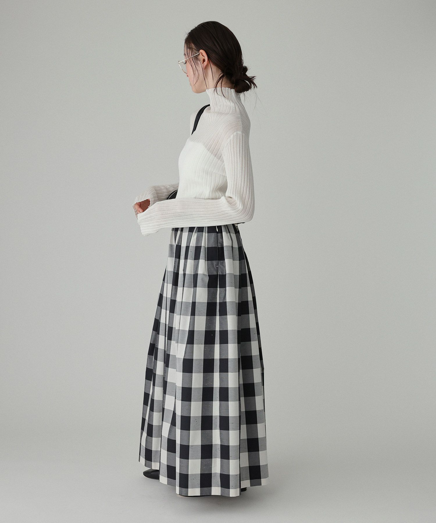 BABYLONE「2wayシアーリブニット」|ニット・セーター|