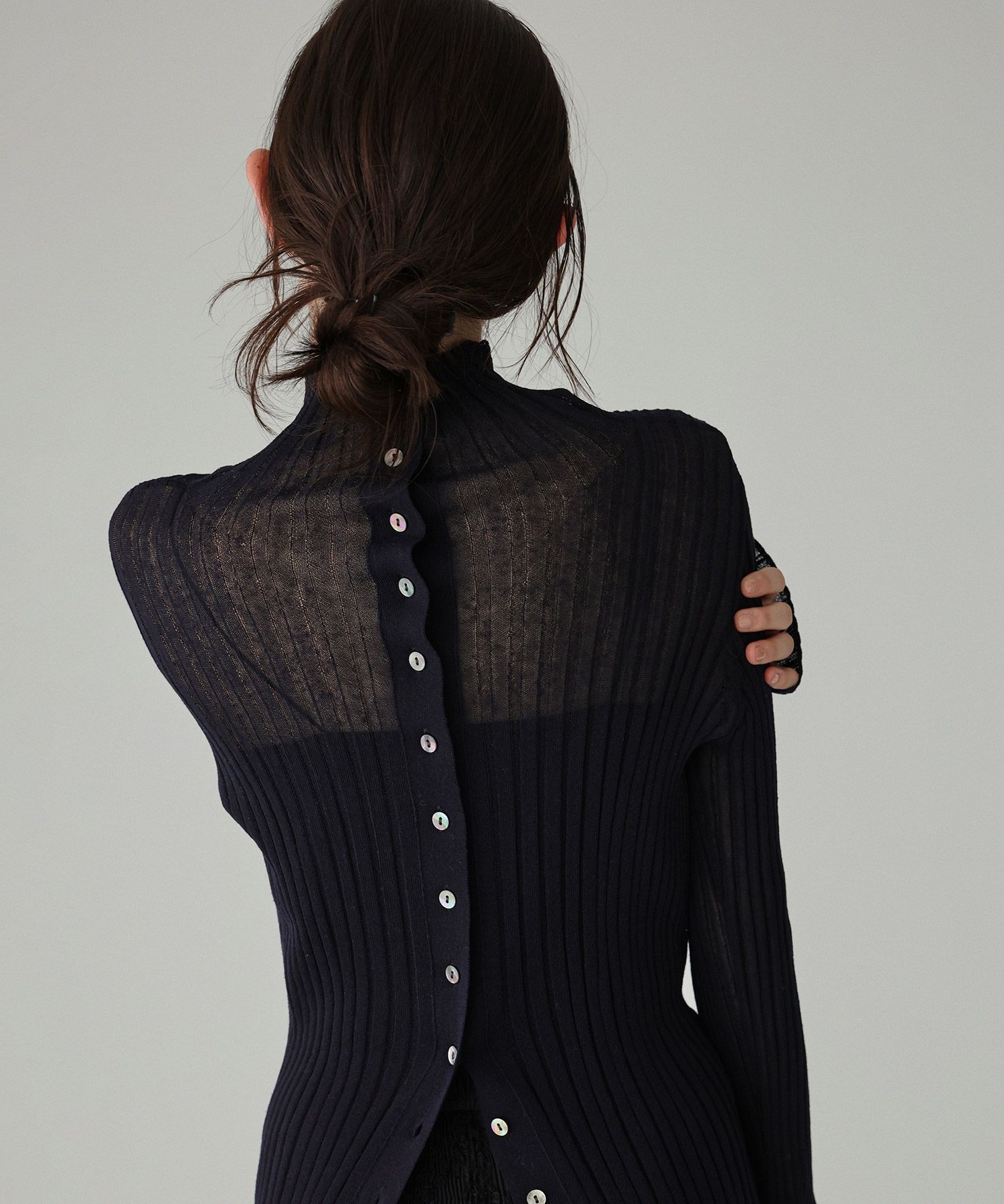 BABYLONE「2wayシアーリブニット」|ニット・セーター|ﾈｲﾋﾞｰ