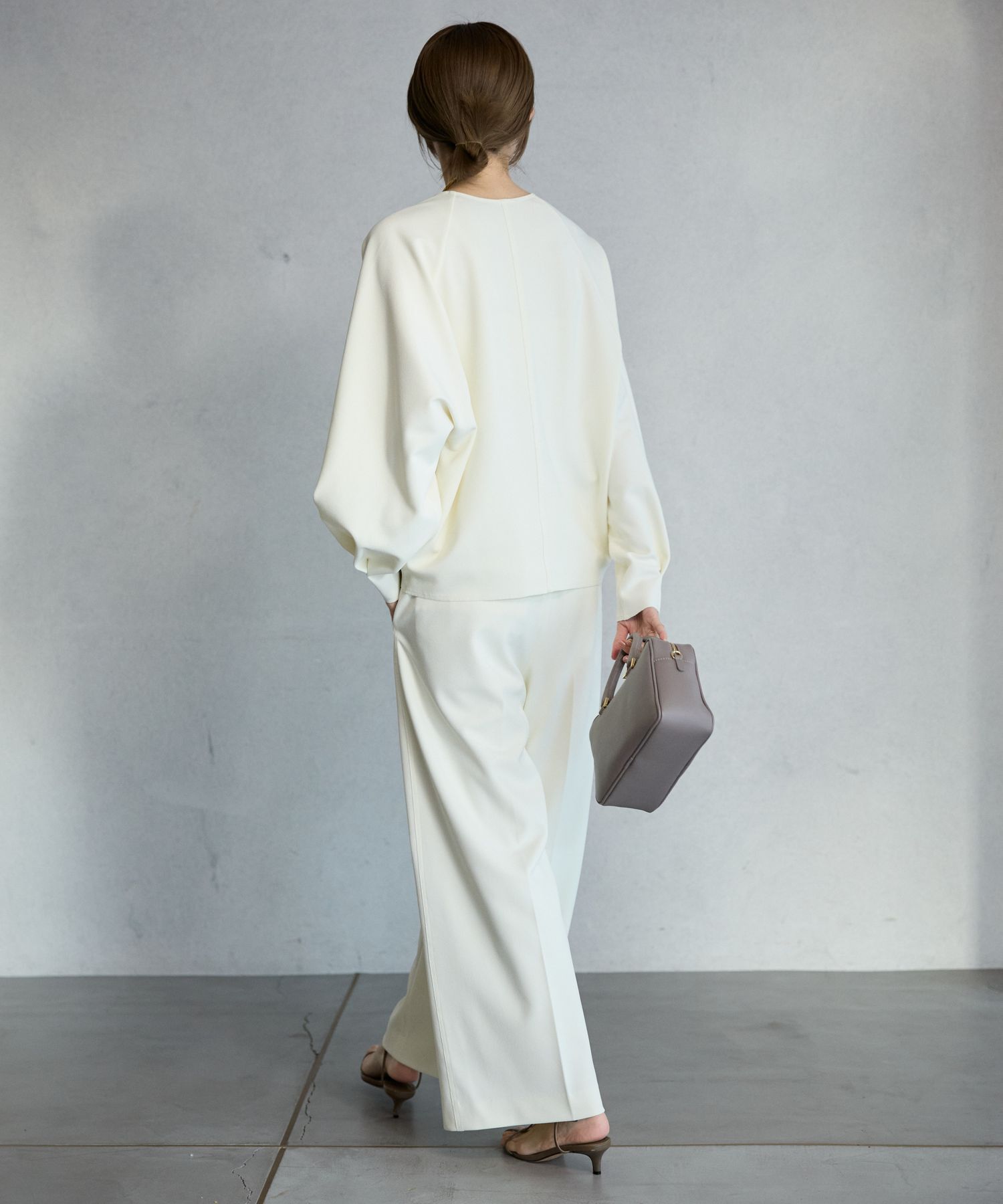 BABYLONE「【多機能素材】ジョーゼットスラックス」|スラックス|