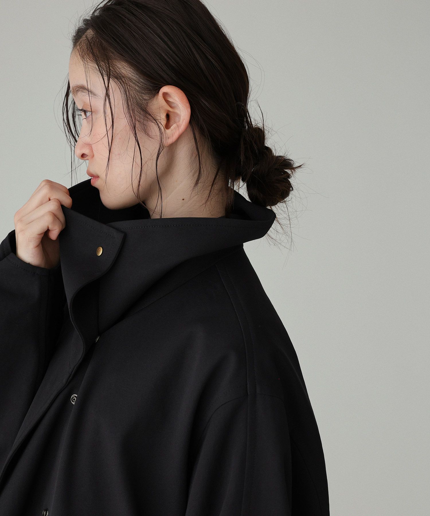 BABYLONE「【多機能素材】オーバーフォルムコート」|ステンカラーコート|