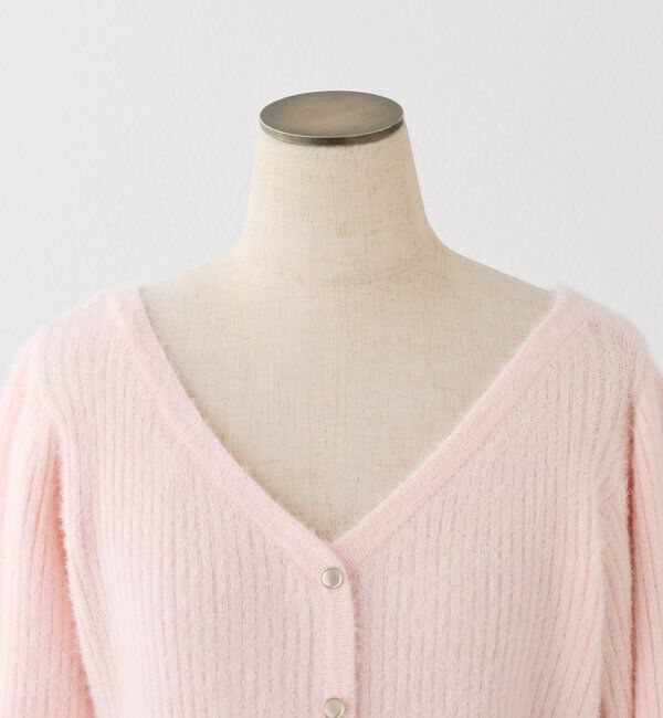  「バックリボンフェザーペプラムニット」|ニット・セーター|