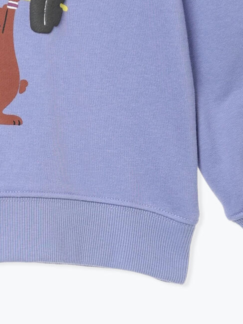 Samansa Mos2 Lagom「クマプリントトレーナー」|Tシャツ・カットソー|