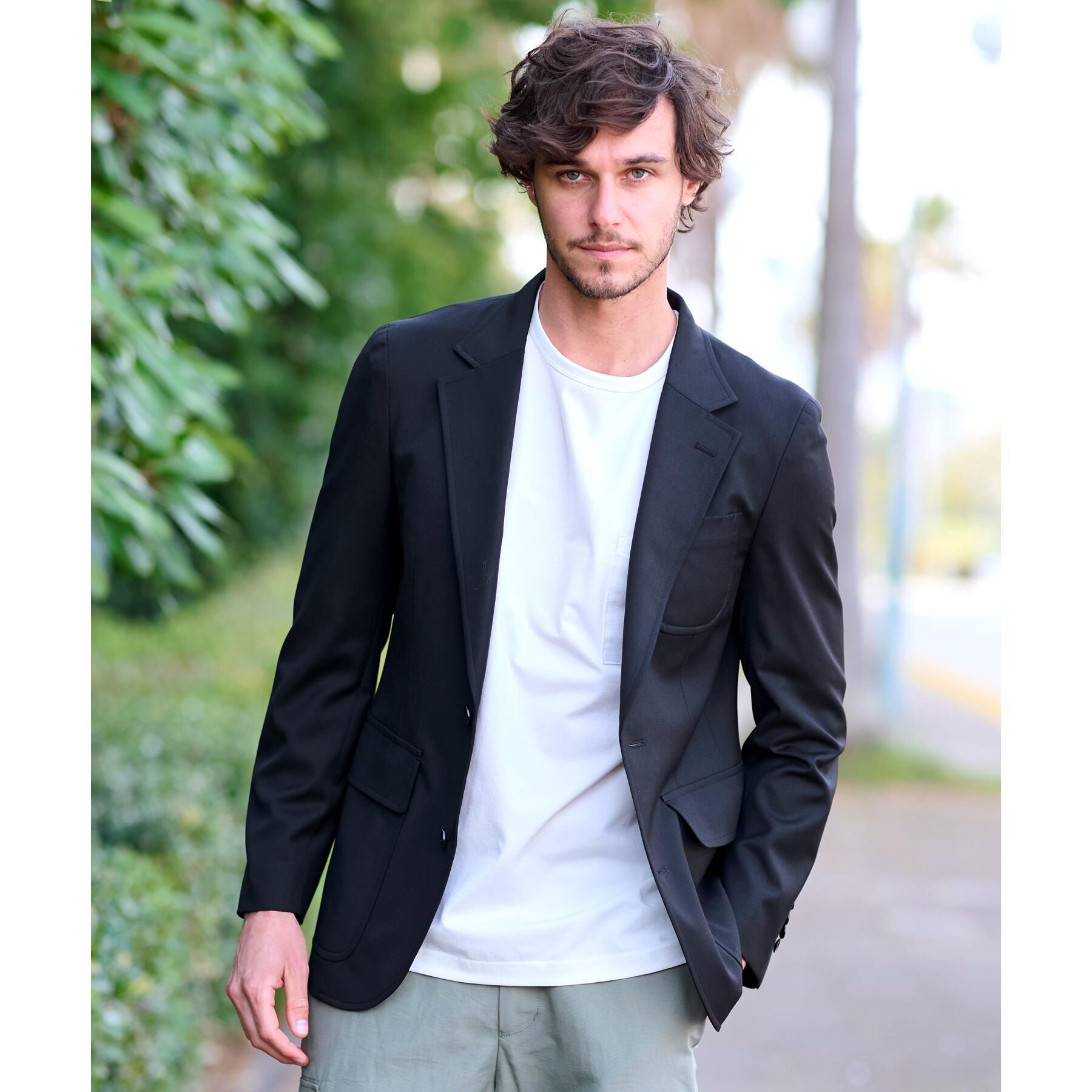 DRESSTERIOR「ウールブレンド コンフォータブルジャケット」|テーラードジャケット|