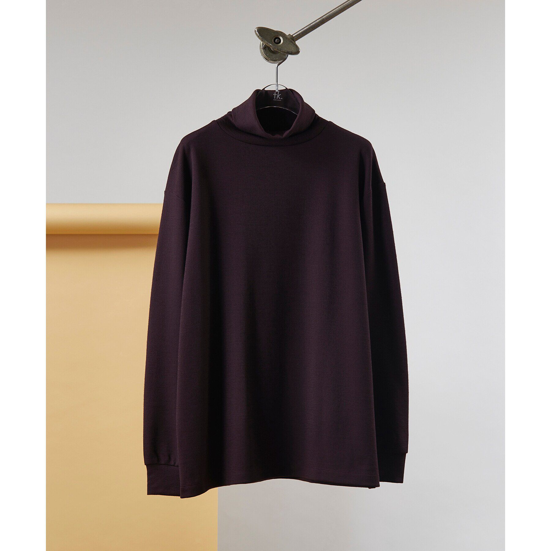 tk.TAKEO KIKUCHI「【S～3L】ミラノリブタートルネックニットソー（ユニセックスアイテム）」|Tシャツ・カットソー|ﾀﾞｰｸﾌﾞﾗｳﾝ(043)