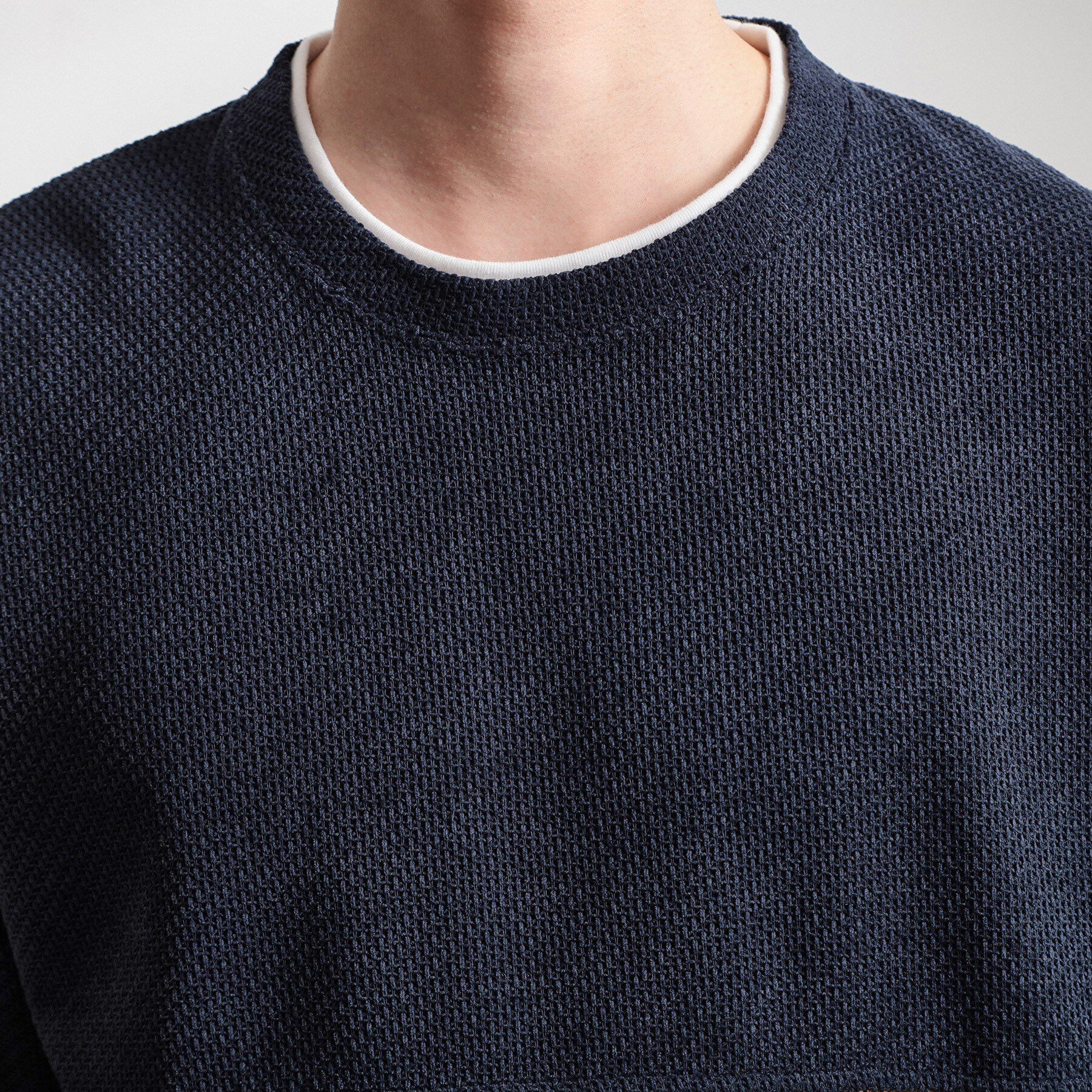 THE SHOP TK「バイカラー モール風長袖Tシャツ」|Tシャツ・カットソー|