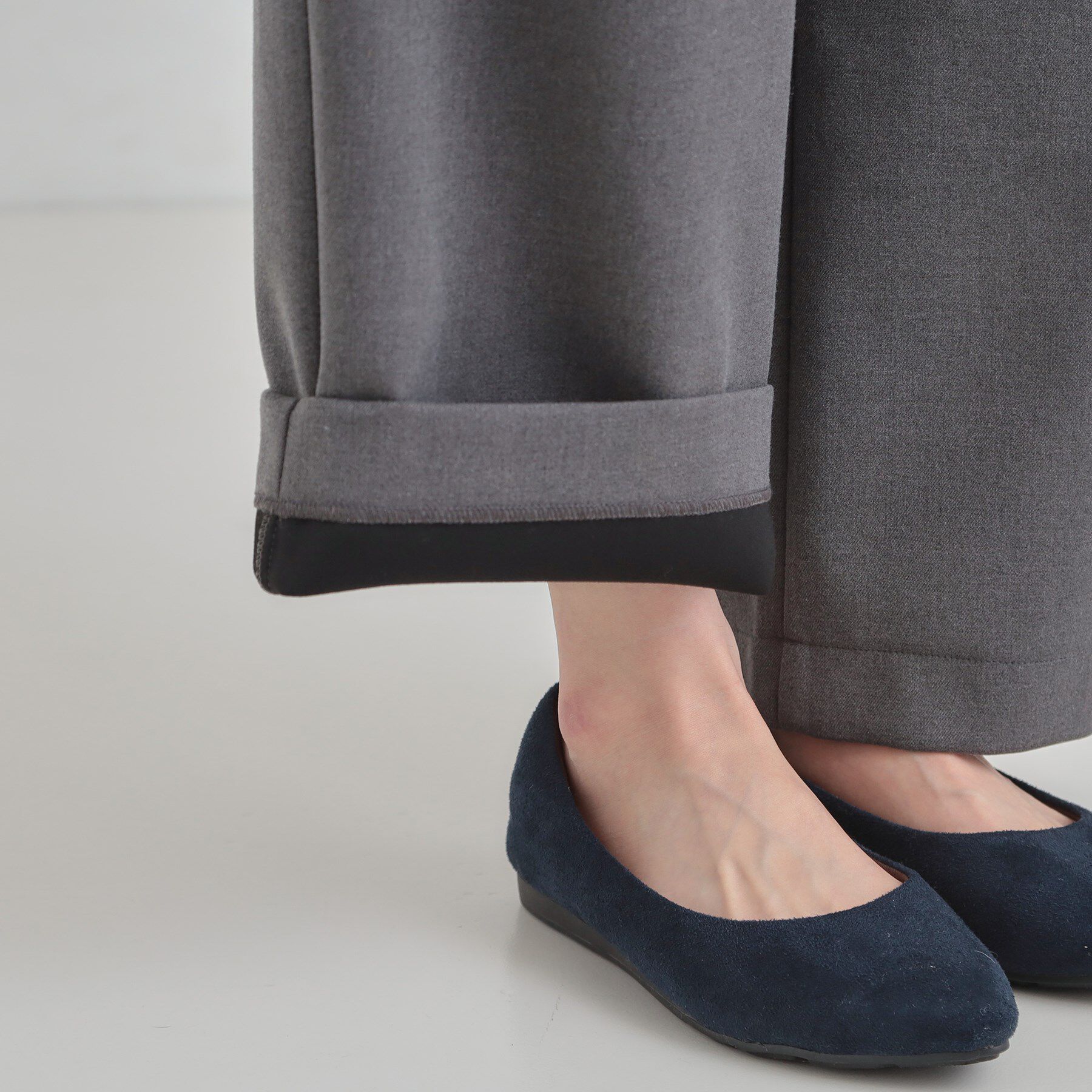 SHOO･LA･RUE「【S-LL】風を通しにくい フラップイージーワイドパンツ」|その他|