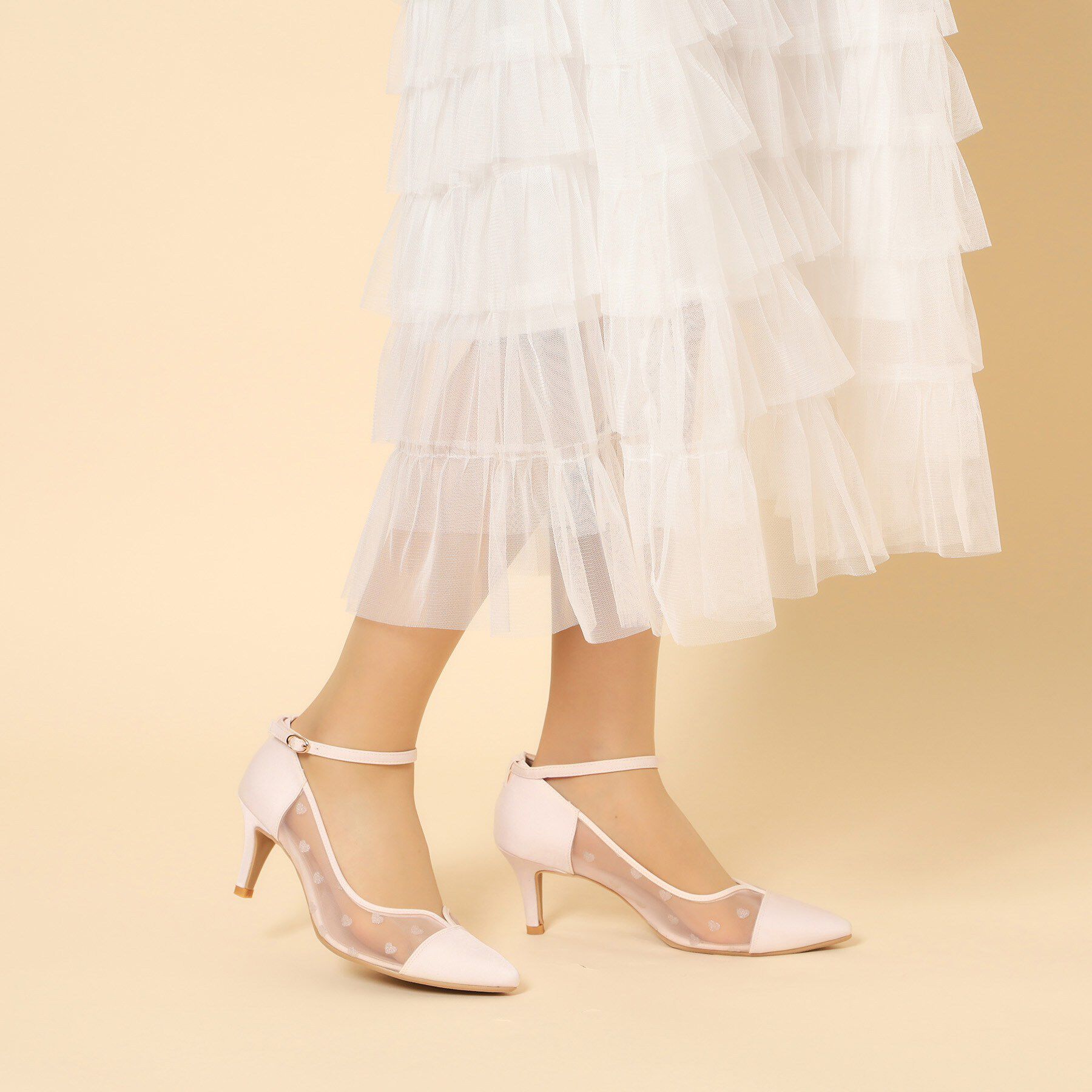 ESPERANZA「ハートカットストラップパンプス」|パンプス|