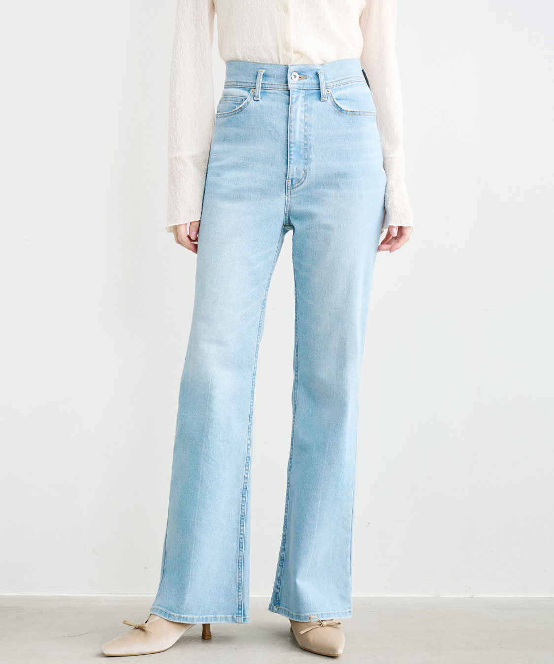 COCO DEAL「スーパーストレッチデニムフレアパンツ」|デニム|