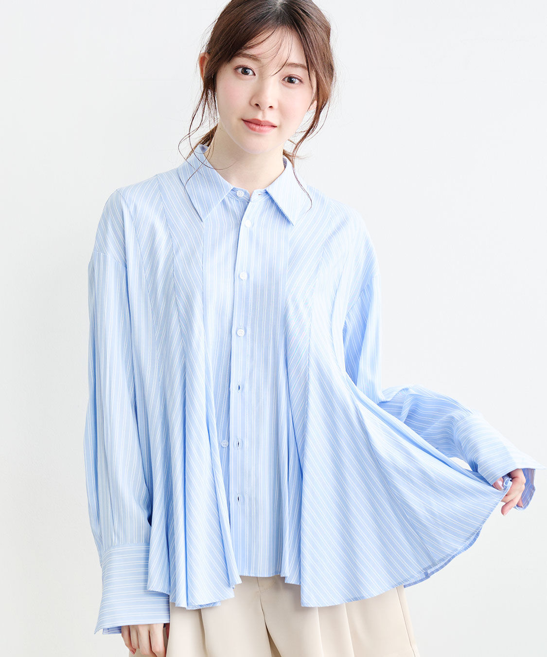 COCO DEAL「フレアペプラムシャツ」|シャツ・ブラウス|