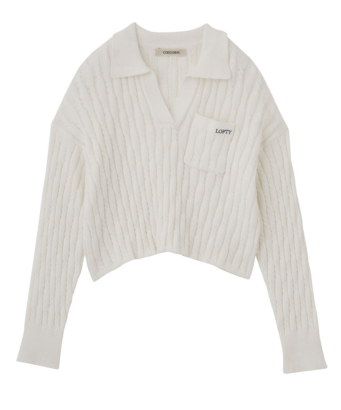 COCO DEAL「ケーブルスキッパーニット」|ニット・セーター|