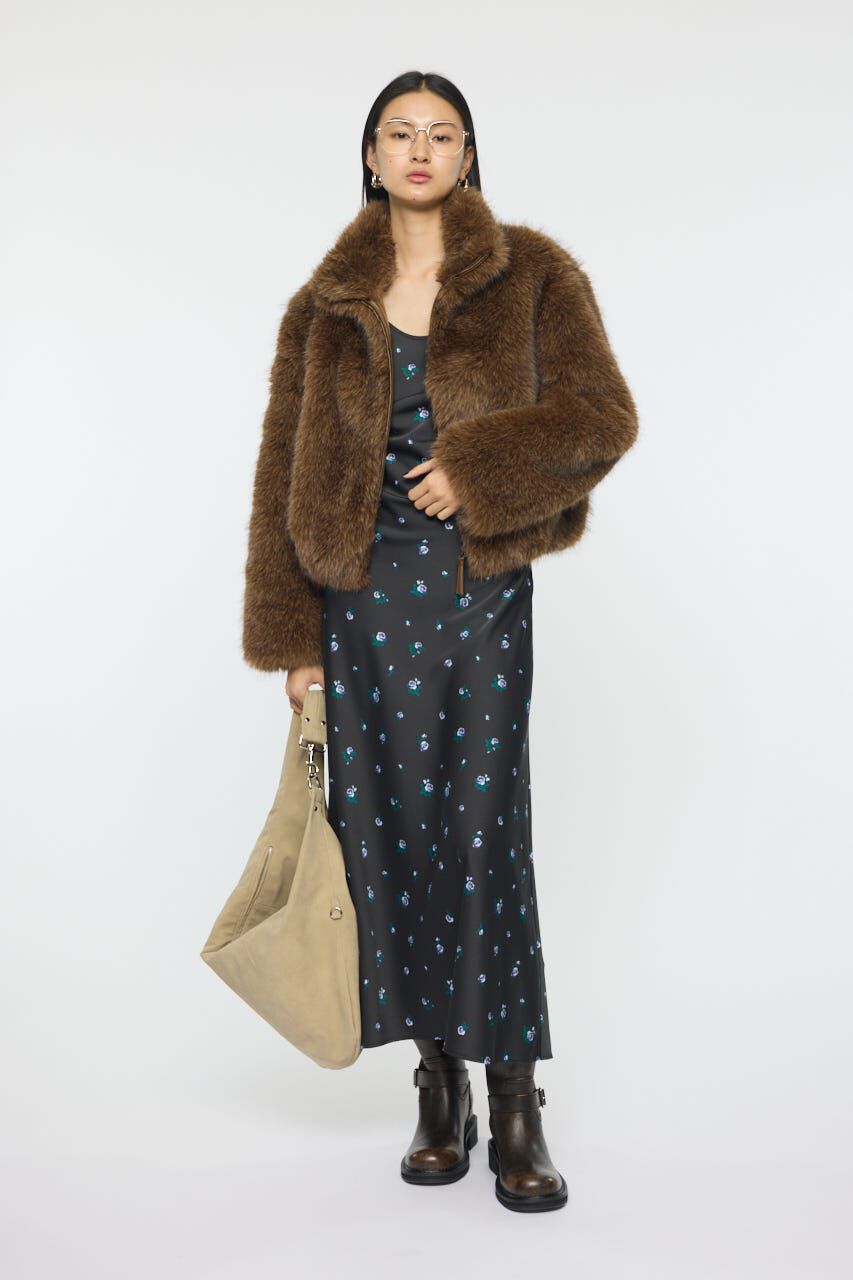 MOUSSY「FLORAL FLARE ドレス」|ワンピース|