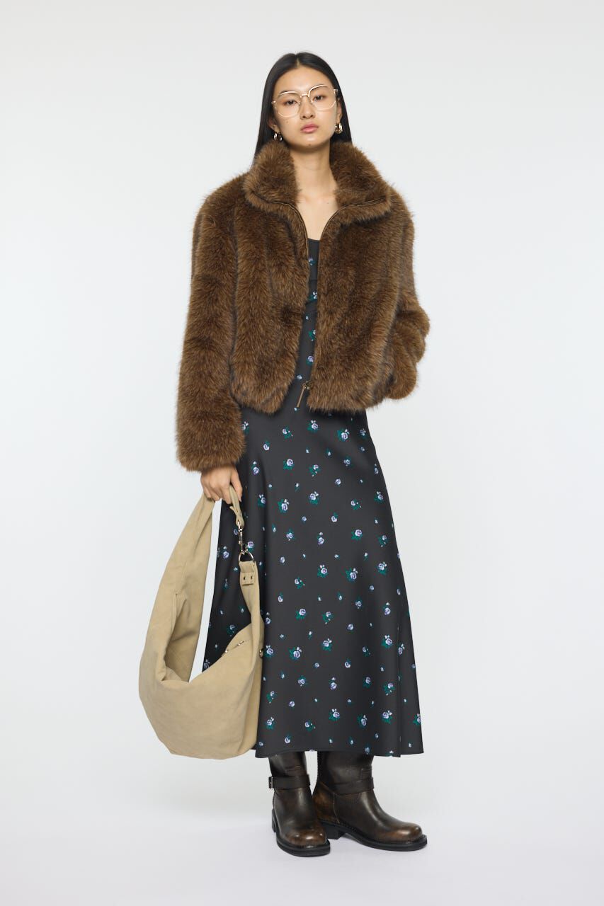 MOUSSY「FLORAL FLARE ドレス」|ワンピース|