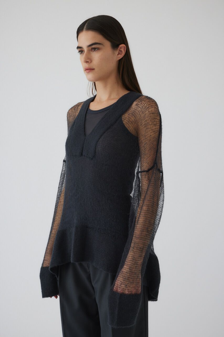 RIM.ARK 「Low gauge mohair mix knit」|ニット・セーター|GRY