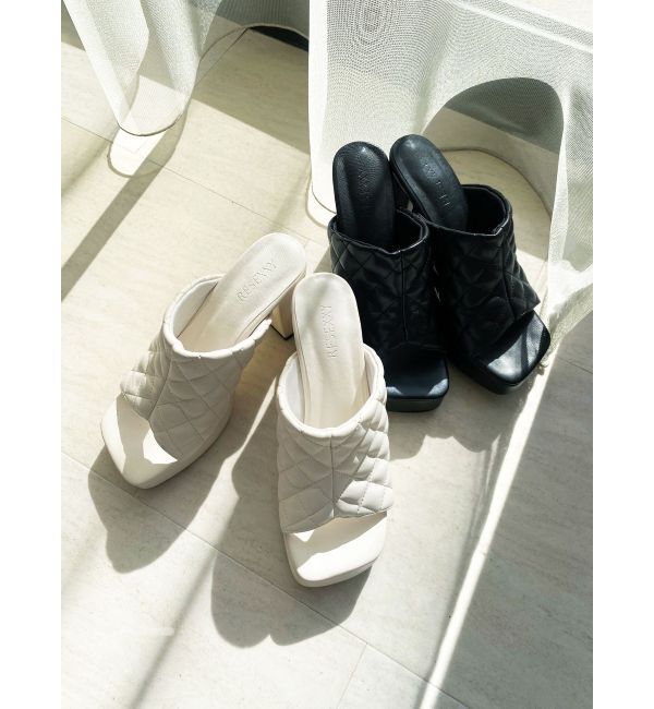 RESEXXY「キルティング厚底サンダル」|サンダル|