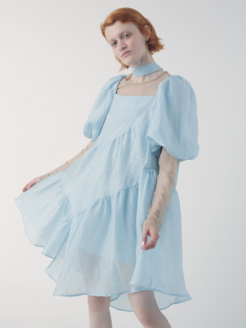 FURFUR「ジャガードAラインワンピース」|ワンピース|