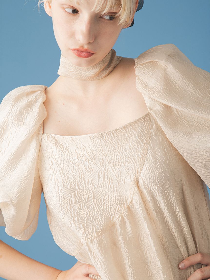 FURFUR「ジャガードAラインワンピース」|ワンピース|