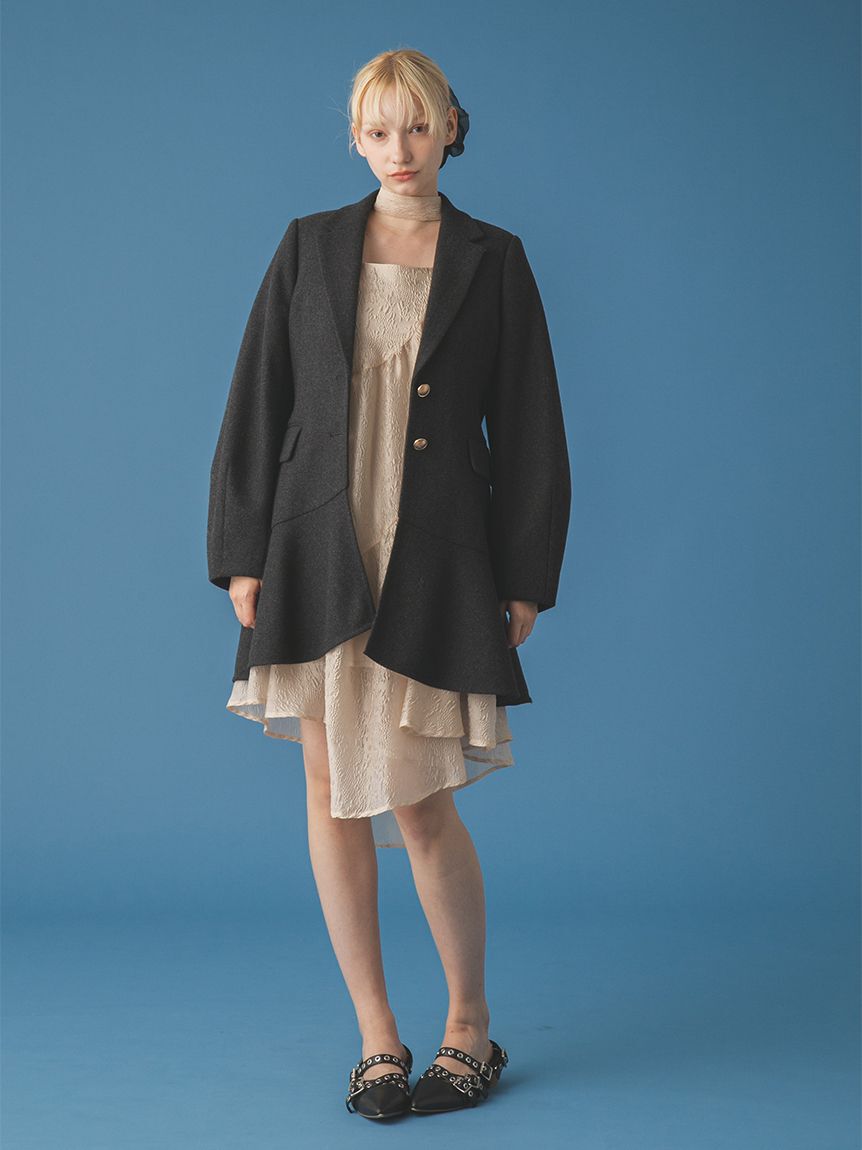 FURFUR「ジャガードAラインワンピース」|ワンピース|