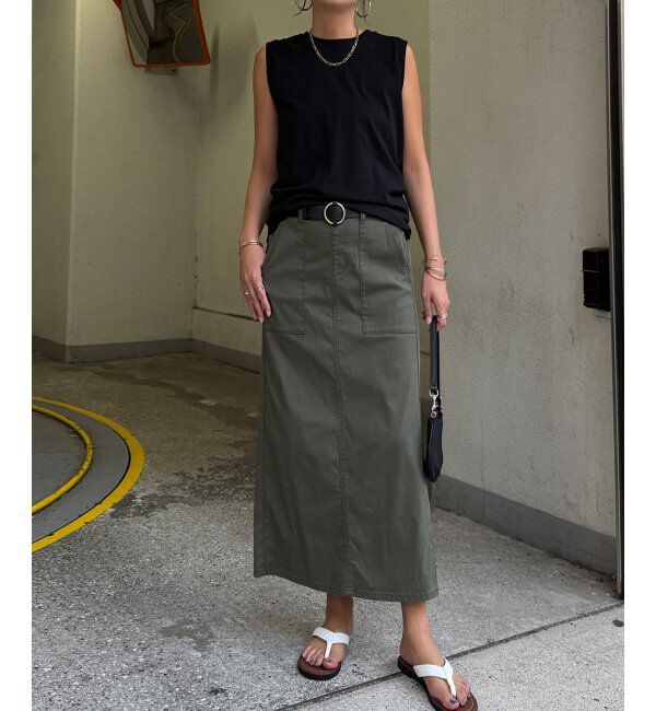 Lbc with Life「さらひやプラスIラインスカート」|スカート|