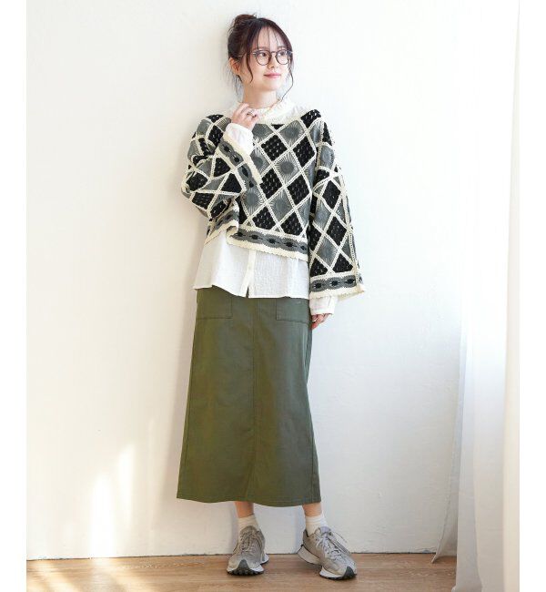 Lbc with Life「さらひやプラスIラインスカート」|スカート|