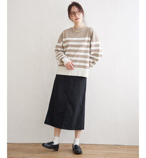 Lbc with Life「さらひやプラスIラインスカート」|スカート|