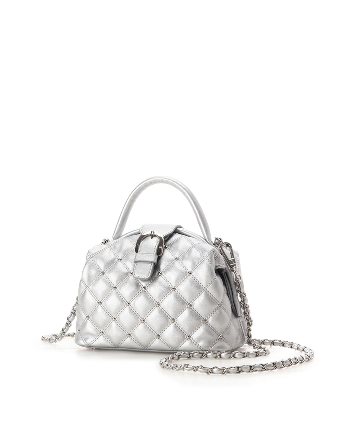 Samantha Thavasa「ラウンド型キルティング ワンハンドルバッグ 小サイズ」|ハンドバッグ|