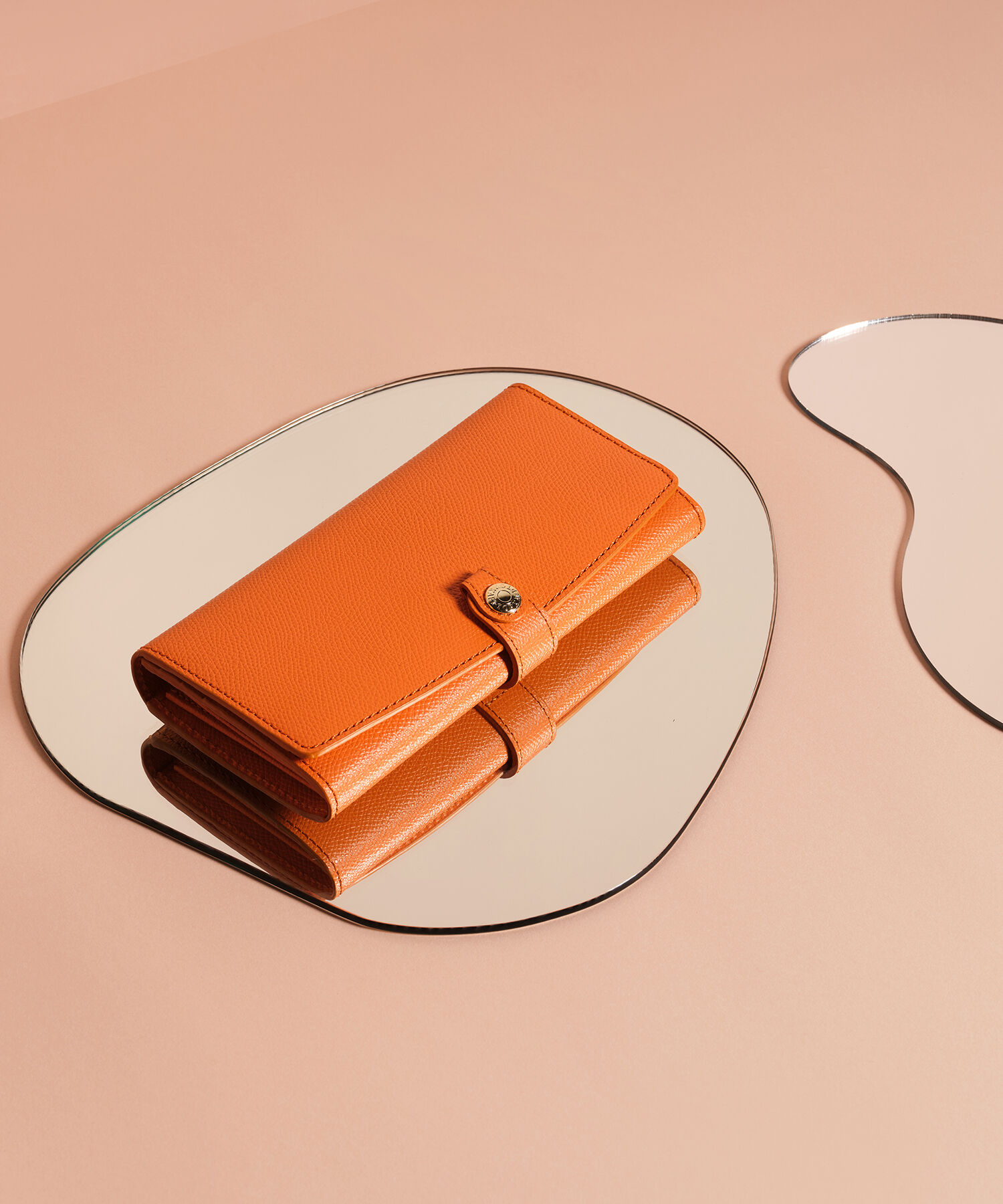 TOPKAPI 「COLORATO［コロラート］角シボ型押し・長財布」|財布|オレンジ