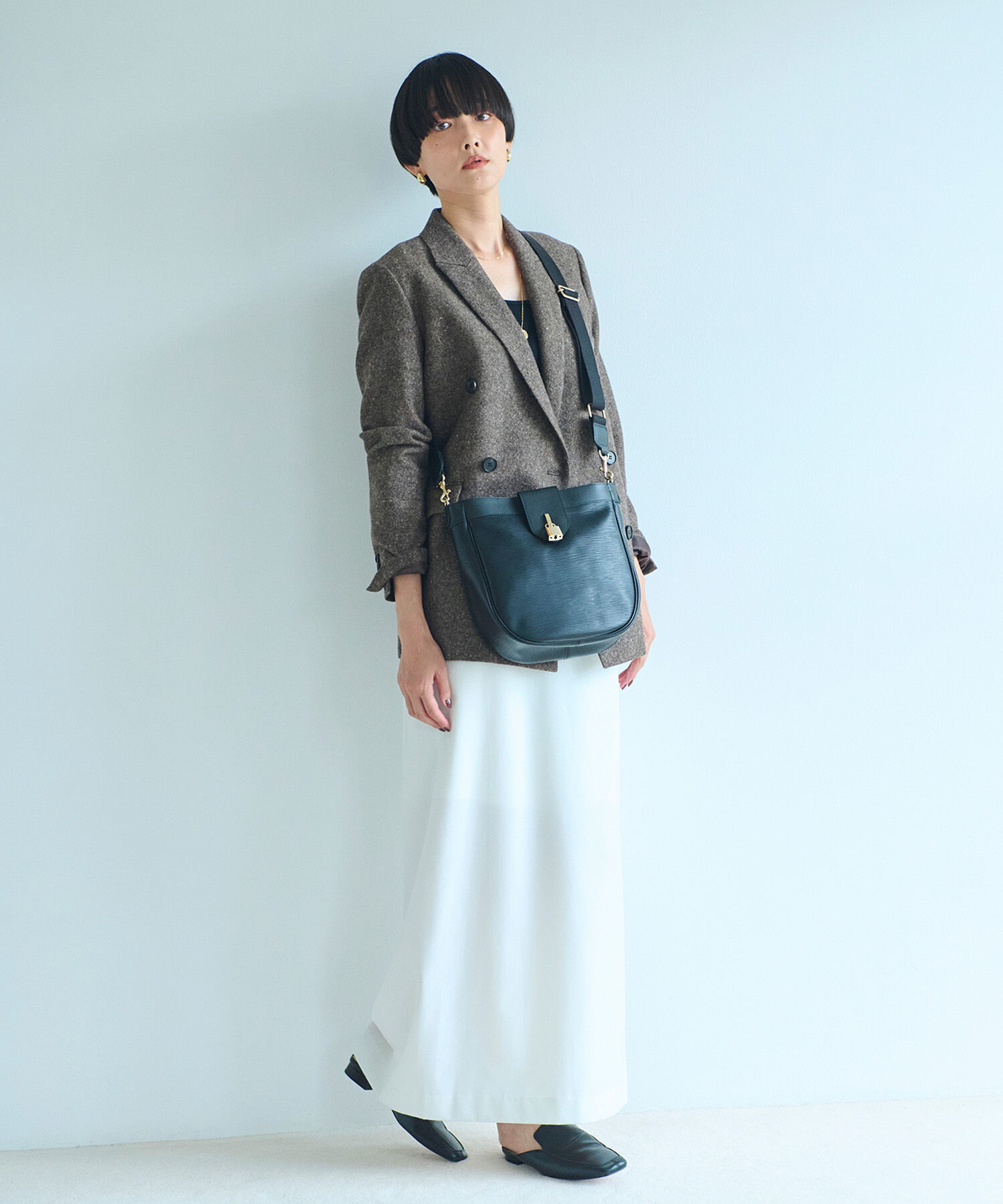 TOPKAPI BREATH「【Breath TOPKAPI】RIPPLE LOCK  リプルロック レザーコンビ ショルダー バッグ」|ショルダー・メッセンジャー|