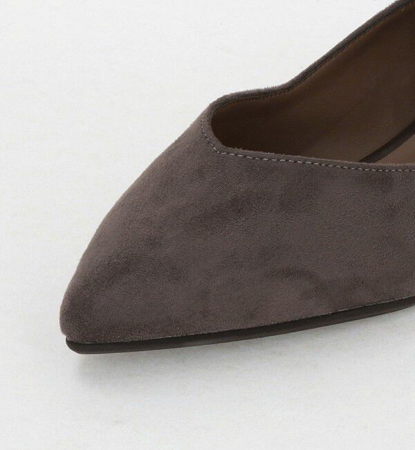 UNITED ARROWS green label relaxing「Vカット ストラップ フラットシューズ 撥水」|パンプス|