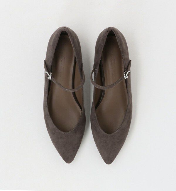 UNITED ARROWS green label relaxing「Vカット ストラップ フラットシューズ 撥水」|パンプス|