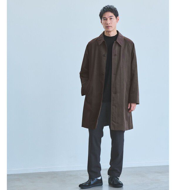UNITED ARROWS green label relaxing「ナイロン ツイル ステンカラーコート -撥水-」|ステンカラーコート|