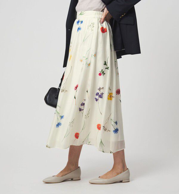 UNITED ARROWS green label relaxing「［size SHORTあり］エアリーギャザー スカート」|フレア|