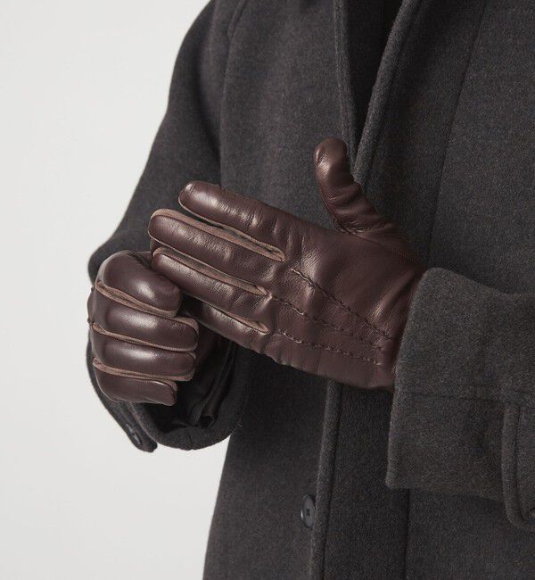 UNITED ARROWS green label relaxing「＜GIGLIO FIORENTINO＞ナッパレザー グローブ」|手袋|DK.BROWN