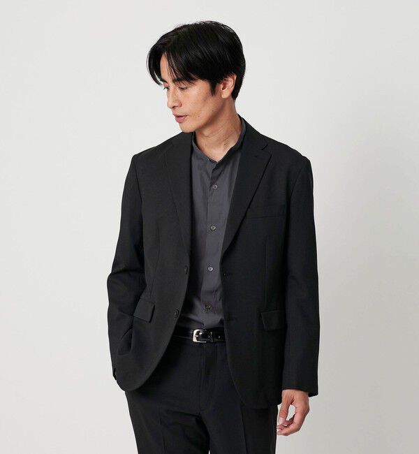 BEAUTY&YOUTH UNITED ARROWS「ピンヘッド ポリエステル 2B ジャケット セットアップ対応可能」|テーラードジャケット|BLACK