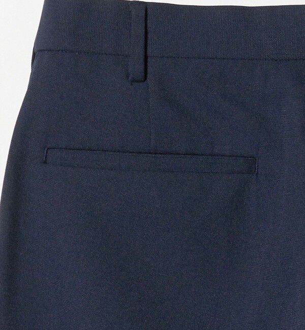 BEAUTY&YOUTH UNITED ARROWS「ピンヘッド ポリエステル ノープリーツ スリムパンツ セットアップ対応可能」|チノ|