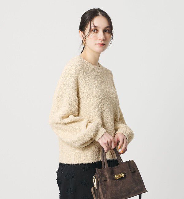 BEAUTY&YOUTH UNITED ARROWS「コットンブレンド シャギーニットプルオーバー」|ニット・セーター|