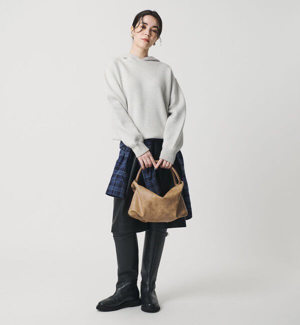 BEAUTY&YOUTH UNITED ARROWS「レザーライク コンビ タック バッグ」|ハンドバッグ|