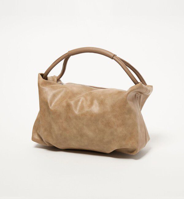 BEAUTY&YOUTH UNITED ARROWS「レザーライク コンビ タック バッグ」|ハンドバッグ|