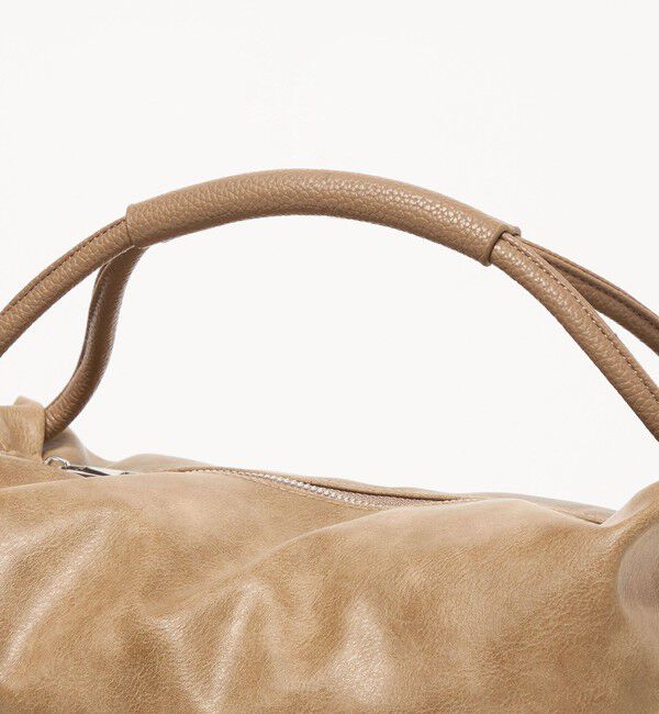 BEAUTY&YOUTH UNITED ARROWS「レザーライク コンビ タック バッグ」|ハンドバッグ|