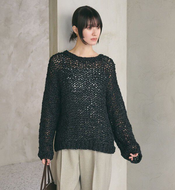BEAUTY&YOUTH UNITED ARROWS「テープヤーン ローゲージ ニットプルオーバー」|ニット・セーター|