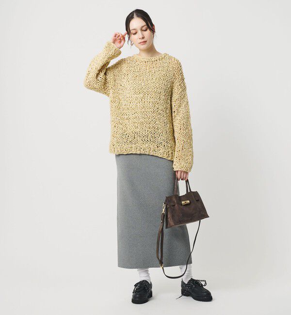 BEAUTY&YOUTH UNITED ARROWS「テープヤーン ローゲージ ニットプルオーバー」|ニット・セーター|