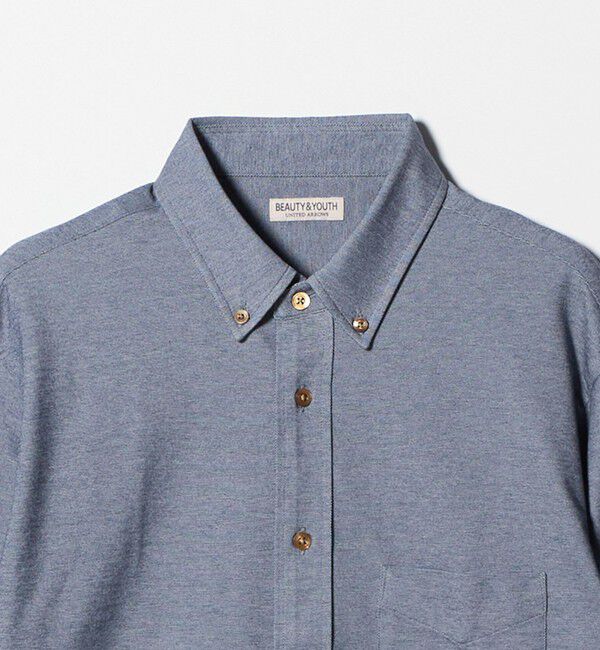 BEAUTY&YOUTH UNITED ARROWS「クイック ストレッチ シャンブレー ボタンダウン シャツ SLIM型 吸水速乾 」|シャツ・ブラウス|