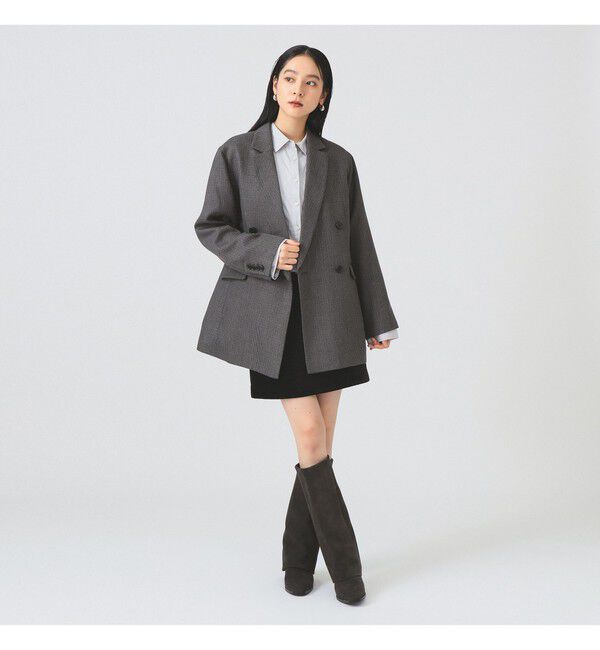 Ray BEAMS 「チェック オーバー ジャケット」|テーラードジャケット|