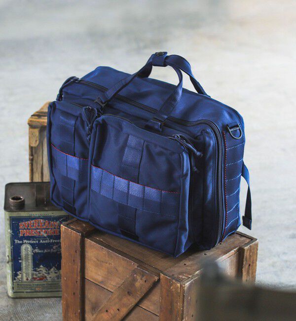BEAMS PLUS「BRIEFING / 別注 3WAY BAG」|ビジネスバッグ|NAVY