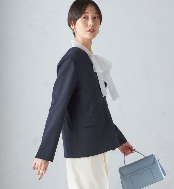 SHIPS for women「ストレッチ ツイル プルオーバー ジャケット(セットアップ対応)」|その他|