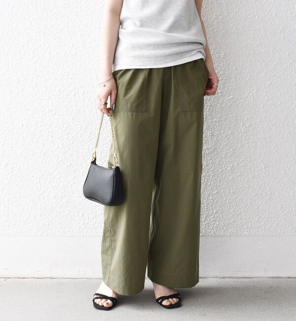 SHIPS any「SHIPS any:〈洗濯機可能〉タイプライター イージー ベイカー パンツ」|その他|オリーブ