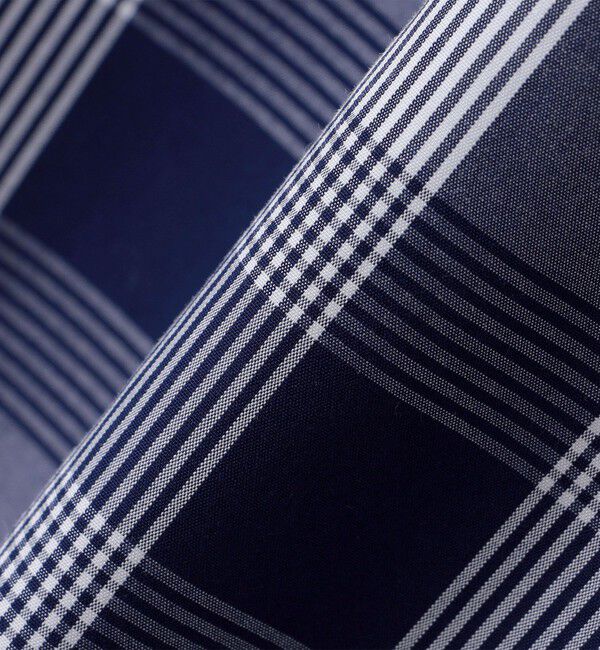 SHIPS「SHIPS: ワイドカラー ネイビー バリエーション チェック シャツ」|シャツ・ブラウス|