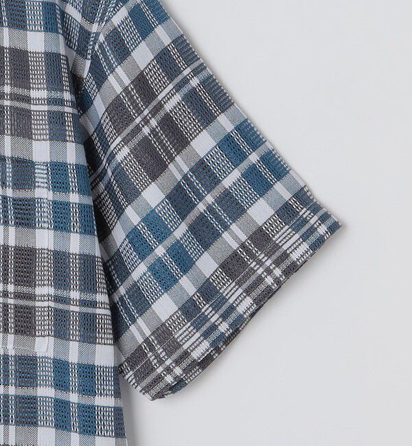 SHIPS Colors 「SHIPS Colors: 〈洗濯機可能〉 カラミ チェック オープンカラー シャツ」|シャツ・ブラウス|