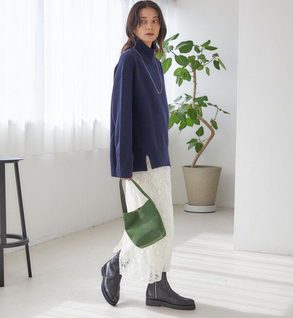 SHIPS for women「〈手洗い可能〉ウール カシミヤ ハイネック プルオーバー」|ニット・セーター|